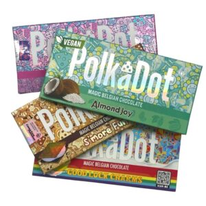 Polkadot Chocolate Bars are available in stock for affordable prices. Buy polkadot chocolate bar mold online. Buy polkadot shroom chocolate bar